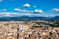 Santa Croce basilica on a beautiful day, Florence, Tuscany, Italy Royalty Free Stock Photo