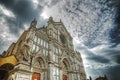 Santa Croce cathedral in hdr tone mapping effect