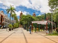 SANTA CRUZ, BOLIVIA - DECEMBER, 23, 2018: Old Town view, Santa Cruz de la Sierra, Bolivia.