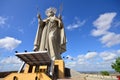 SANTA CRUZ, BRAZIL - September 25, 2017 - View of the courtyard of the largest Catholic statue in the world, the statue of Saint R Royalty Free Stock Photo