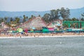 SANTA CRUZ, CA - AUGUST 4, 2017: People at Amusement Park on the