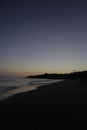 Santa Cruz, CA, USA, 2.09.2020 - Natural Bridges State Beach California at night Royalty Free Stock Photo