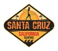 Santa Cruz, California - surfer design