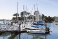 SANTA CRUZ, CALIFORNIA, USA-NOVEMBER 8, 2014 : Sailboat harbor i