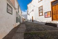 Santa Cruz, capital city of the island La Palma. Traditional architecture. Canary Islands, Spain Royalty Free Stock Photo