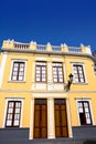 Santa Cruz de La Palma colonial house facades Royalty Free Stock Photo