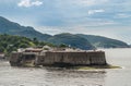 Santa Cruz fortification at entrance of Guanabara bay, Rio de Janeiro, Brazil Royalty Free Stock Photo