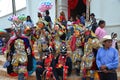 Guatemalan fiesta Masked dancers