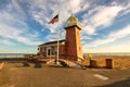 Santa Cruz lighthouse museum a memorial to surfers Royalty Free Stock Photo