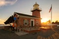 Santa Cruz lighthouse museum a memorial to surfers Royalty Free Stock Photo