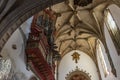August 12, 2019. Coimbra, Portugal. Monastery of Santa Cruz. Royalty Free Stock Photo
