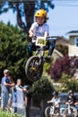 Santa Cruz Mountain Bike Festival - Post Office Jumps Royalty Free Stock Photo
