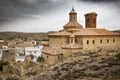 Santa Cruz parish church in Plou town, province of Teruel, Aragon Royalty Free Stock Photo