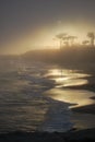 Santa Cruz Sunset in the Fog Royalty Free Stock Photo