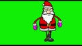 Santa dancing loop, comes with Alpha.