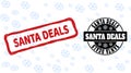 Santa Deals Grunge and Clean Stamp Seals for Xmas