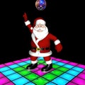 Santa Disco Dancing Royalty Free Stock Photo