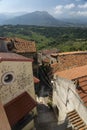 Santa Domenica Talao, Calabria, Italy: historic town Royalty Free Stock Photo