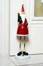 Santa doorstop. Royalty Free Stock Photo