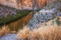 Santa Elena Canyon on the Rio Grand River in Big Bend National Park, Texas Royalty Free Stock Photo