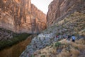 Santa Elena Canyon on the Rio Grand River in Big Bend National Park, Texas Royalty Free Stock Photo