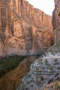 Santa Elena Canyon on the Rio Grand River in Big Bend National Park, Texas Royalty Free Stock Photo