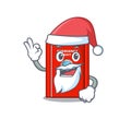 Santa emergency exit door with cartoon shape Royalty Free Stock Photo