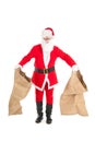 Santa with empty bags Royalty Free Stock Photo
