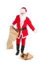 Santa with empty bags Royalty Free Stock Photo