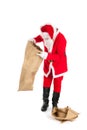Santa with empty bags Royalty Free Stock Photo