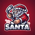 Santa esport logo design