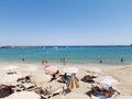 Santa Eulalia beach Royalty Free Stock Photo