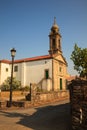 Santa Eulalia church, O Pedrouzo, Spain Royalty Free Stock Photo