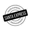 Santa Express rubber stamp