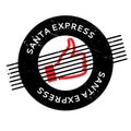 Santa Express rubber stamp