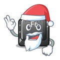 Santa f6 button installed on character computer Royalty Free Stock Photo