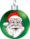 Santa Face Ornament Royalty Free Stock Photo