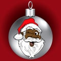 Santa Face Ornament Royalty Free Stock Photo