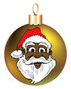 Santa Face Ornament Royalty Free Stock Photo