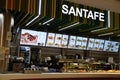 Santa Fe at the Food Court at Palladium Praha Shopping Mall in Prague, Czech Republic Royalty Free Stock Photo