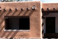 410 year old Palace of the Governors on the Plaza in Santa Fe, New Mexico, USA Royalty Free Stock Photo