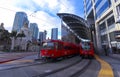 A Santa Fe Trolley Station Shot, San Diego Royalty Free Stock Photo