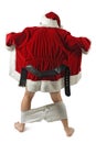 Santa flasher Royalty Free Stock Photo