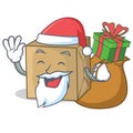 Santa with gift cardboard character character collection