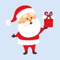 Santa with gift Royalty Free Stock Photo