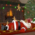 Santa in Gingerbread man Attack