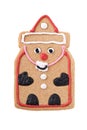 Santa Gingerbread Man cookie