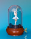 3D Santa girl in Music Box