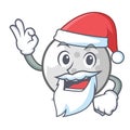 Santa golf ball mascot cartoon Royalty Free Stock Photo