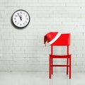 Santa hat on a chair Royalty Free Stock Photo